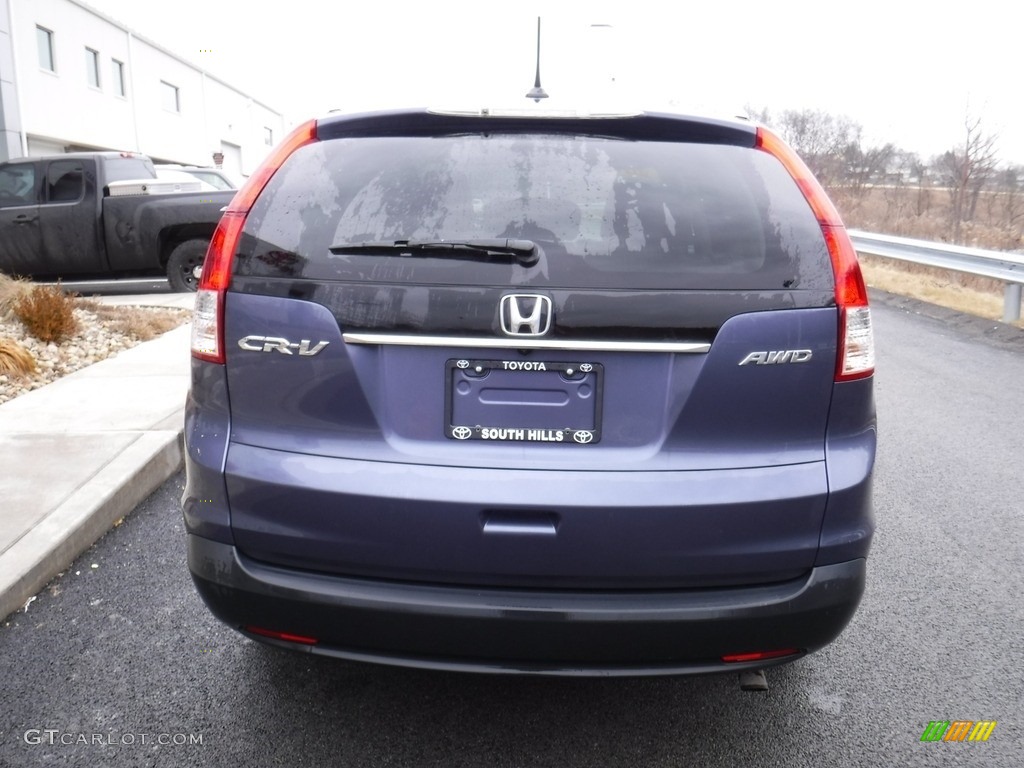 2012 CR-V EX-L 4WD - Twilight Blue Metallic / Gray photo #8