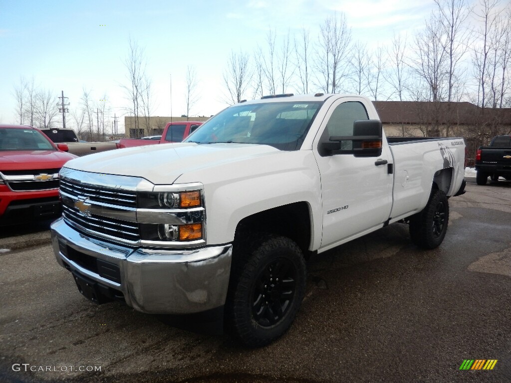 2018 Silverado 2500HD Work Truck Regular Cab 4x4 - Summit White / Dark Ash/Jet Black photo #1