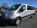 Ingot Silver 2017 Ford Transit Wagon XLT 350 LR Long Exterior