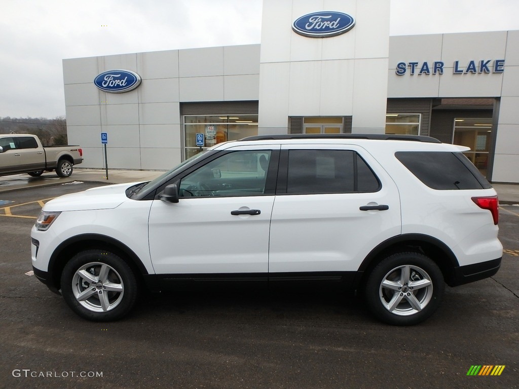 2018 Explorer 4WD - Oxford White / Medium Stone photo #9