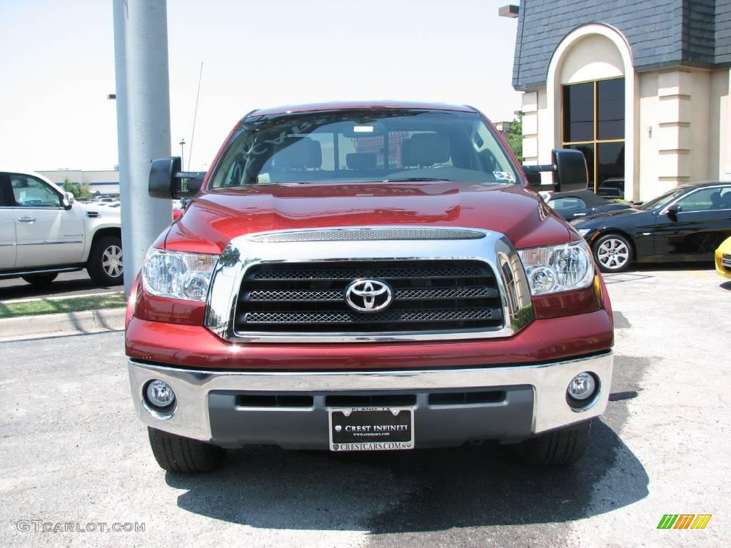 2008 Tundra SR5 TSS Double Cab - Salsa Red Pearl / Beige photo #2