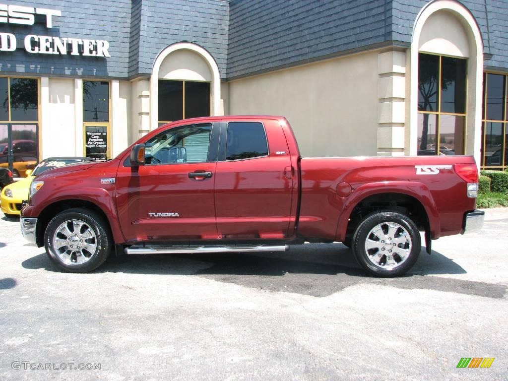 2008 Tundra SR5 TSS Double Cab - Salsa Red Pearl / Beige photo #4