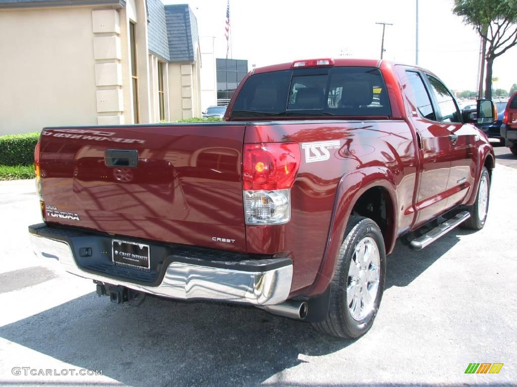 2008 Tundra SR5 TSS Double Cab - Salsa Red Pearl / Beige photo #6