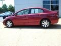 2007 Tango Red Pearl Honda Civic LX Sedan  photo #3