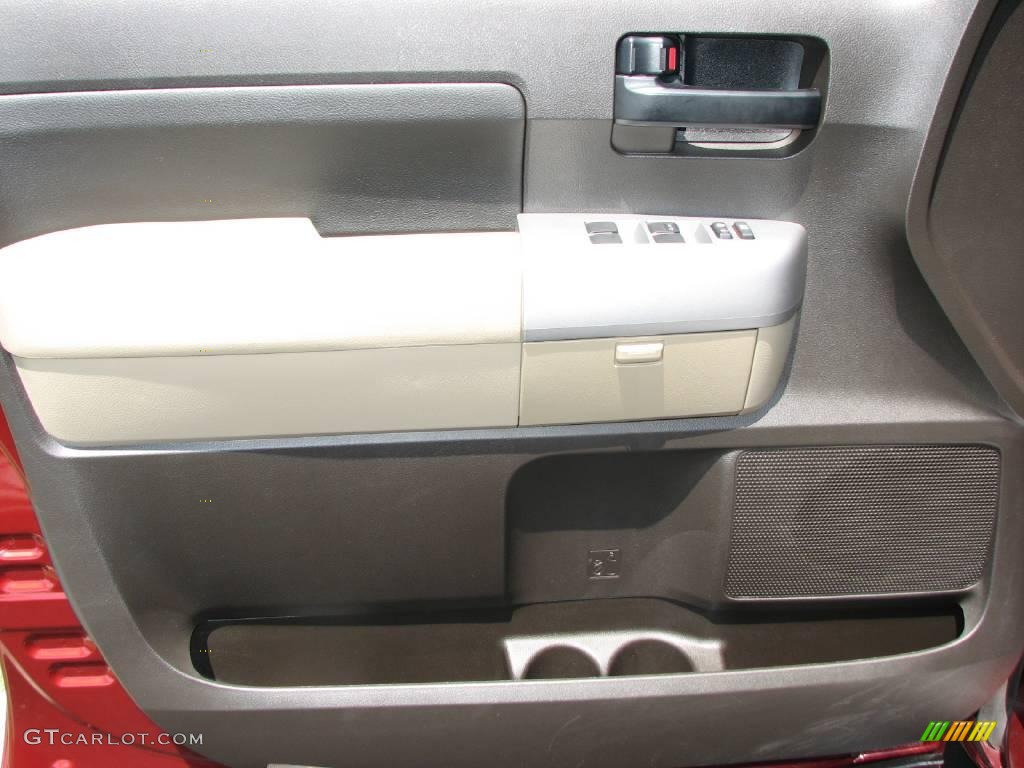 2008 Tundra SR5 TSS Double Cab - Salsa Red Pearl / Beige photo #14
