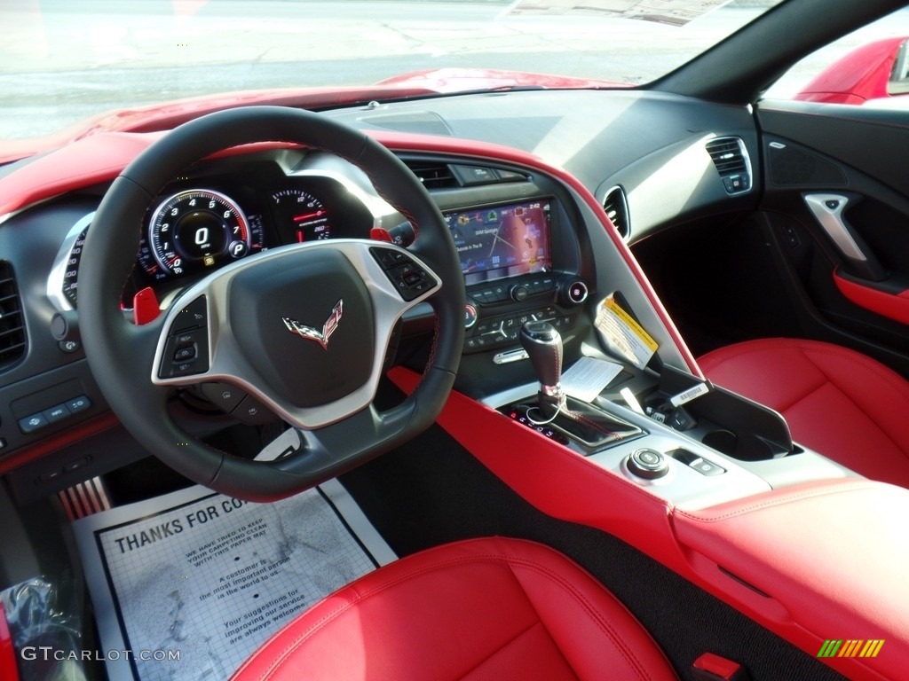 2019 Chevrolet Corvette Grand Sport Coupe Adrenaline Red Dashboard Photo #125444579