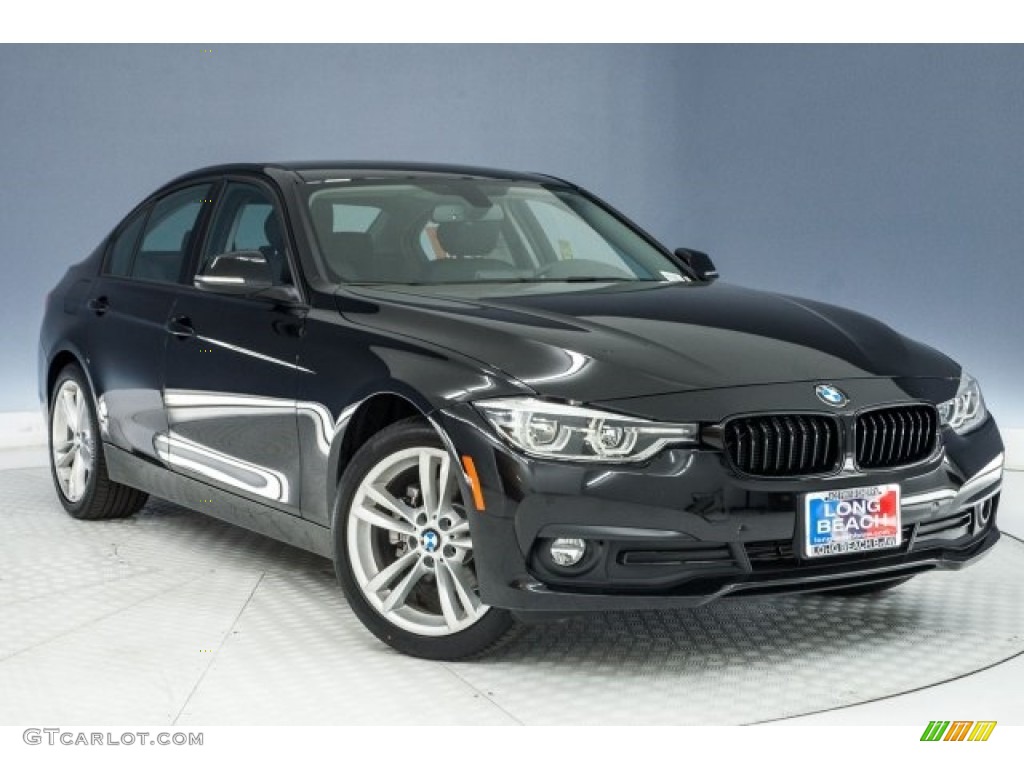 2018 3 Series 320i Sedan - Jet Black / Black photo #11