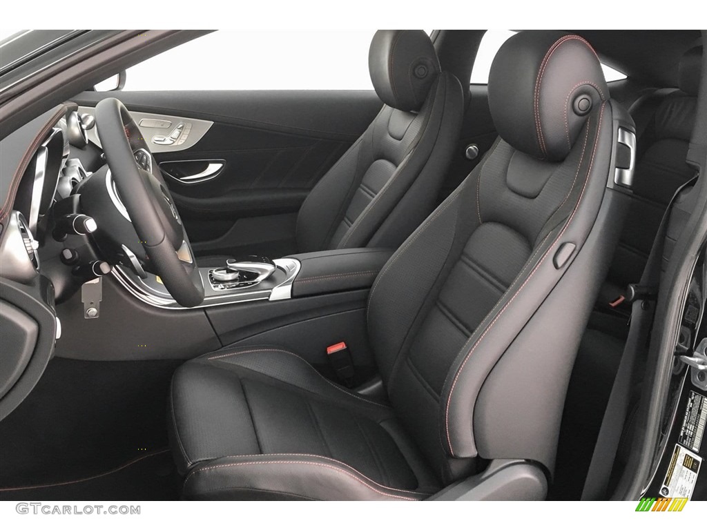 Black Interior 2018 Mercedes-Benz C 43 AMG 4Matic Coupe Photo #125445550