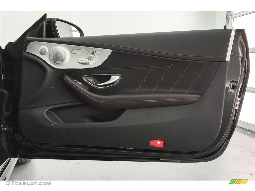 2018 Mercedes-Benz C 43 AMG 4Matic Coupe Black Door Panel Photo #125445856