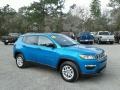 2018 Laser Blue Pearl Jeep Compass Sport  photo #7