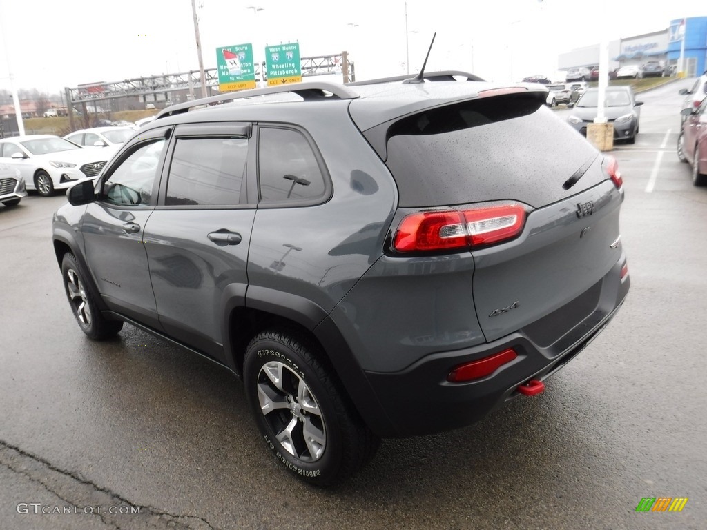 2015 Cherokee Trailhawk 4x4 - Granite Crystal Metallic / Trailhawk Black photo #8