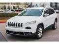 2016 Bright White Jeep Cherokee Limited  photo #3