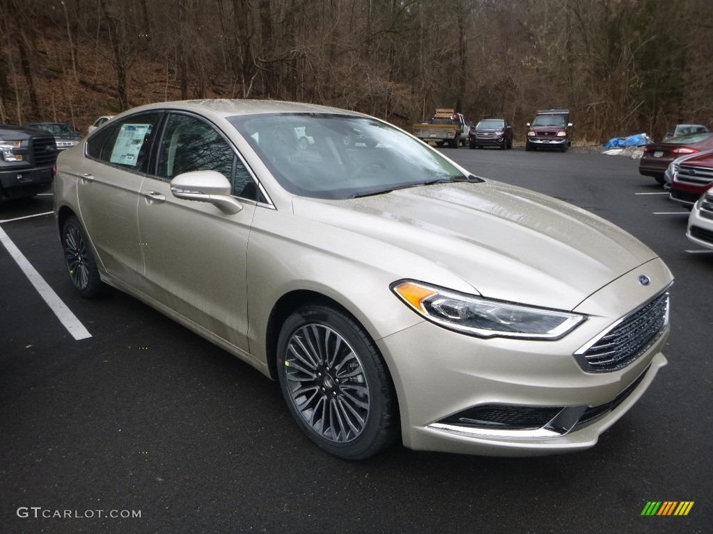 White Gold 2018 Ford Fusion SE AWD Exterior Photo #125453700