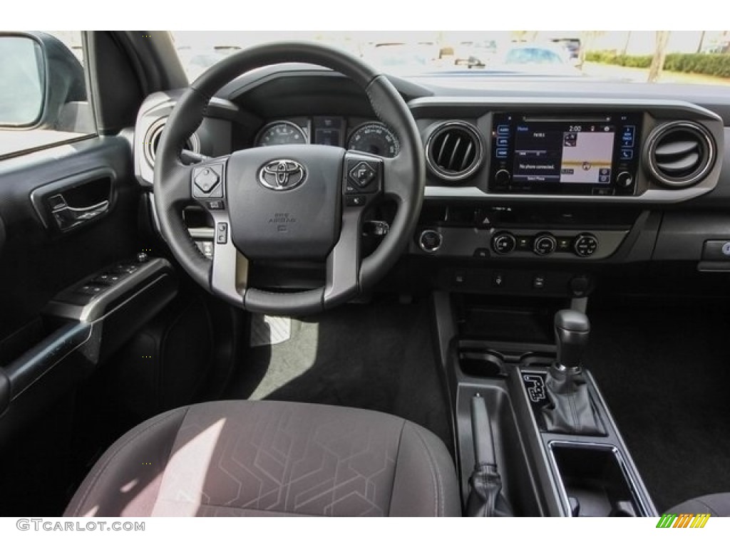 2017 Toyota Tacoma TRD Sport Double Cab Cement Gray Dashboard Photo #125454228