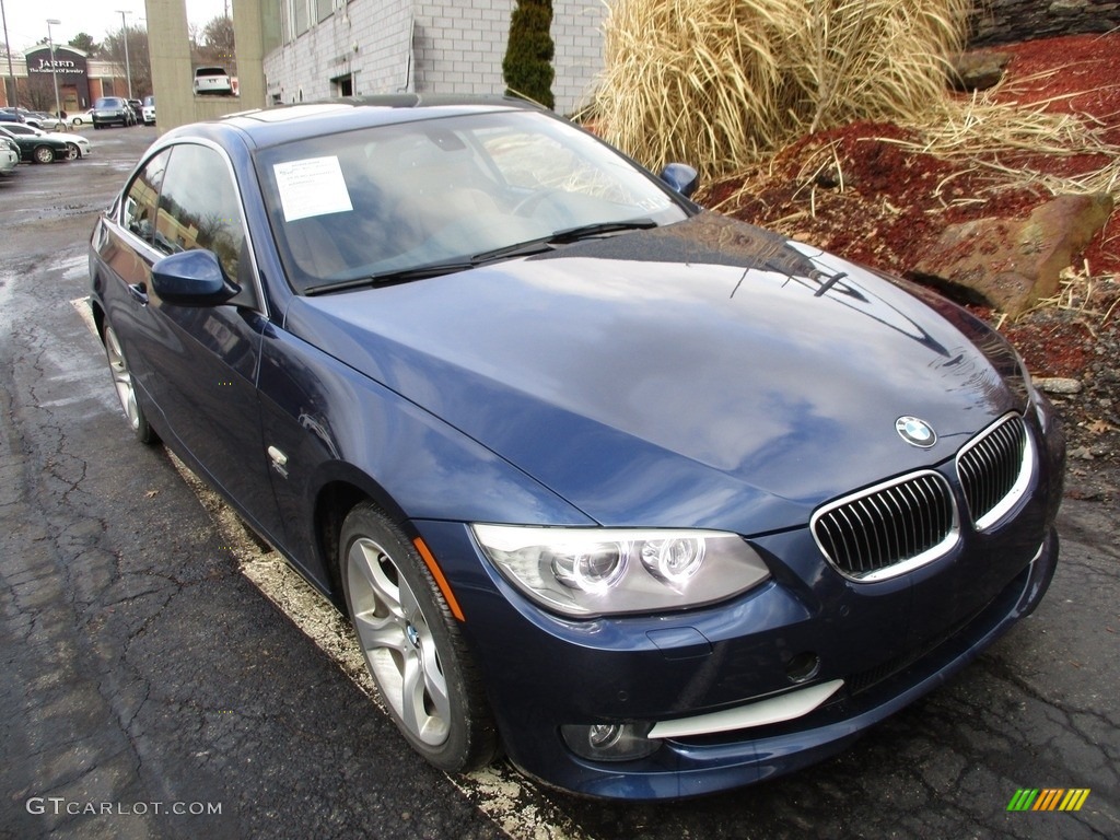 2012 3 Series 335i xDrive Coupe - Deep Sea Blue Metallic / Saddle Brown photo #9