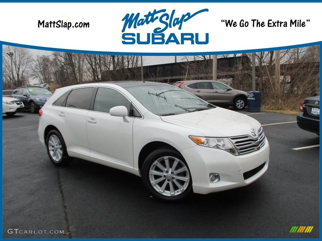 Blizzard Pearl White Toyota Venza