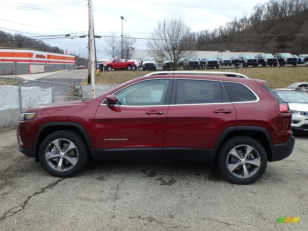 Velvet Red Pearl 2019 Jeep Cherokee Limited 4x4 Exterior Photo #125455167