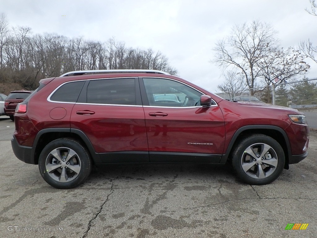 Velvet Red Pearl 2019 Jeep Cherokee Limited 4x4 Exterior Photo #125455296