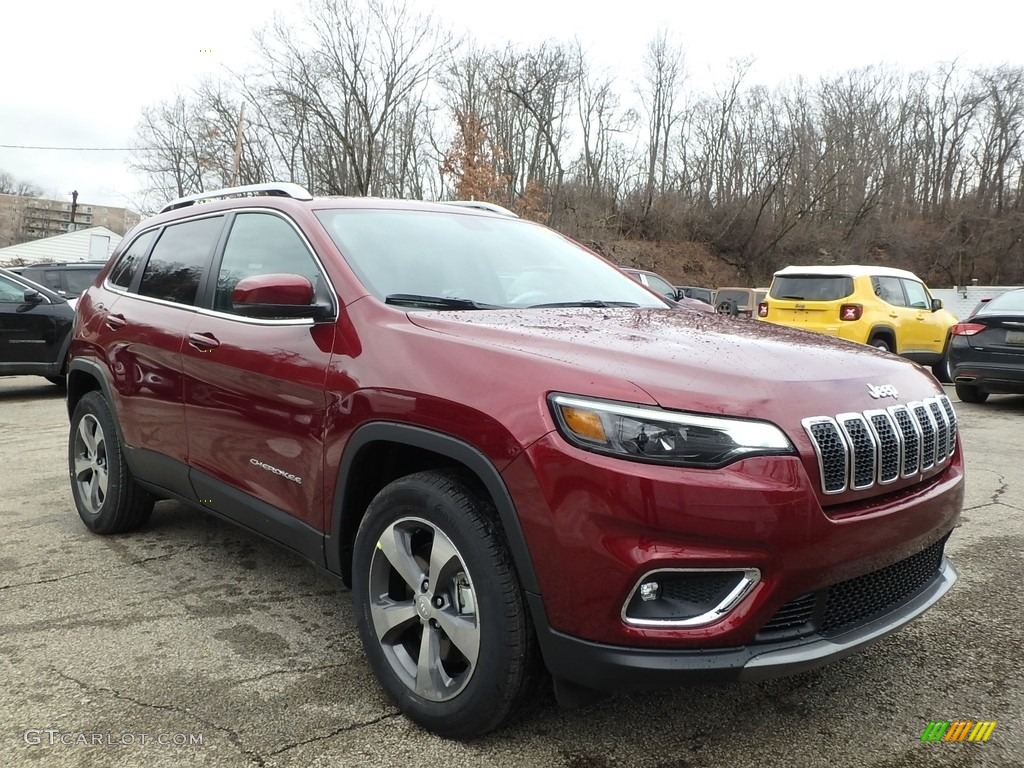 Velvet Red Pearl 2019 Jeep Cherokee Limited 4x4 Exterior Photo #125455326
