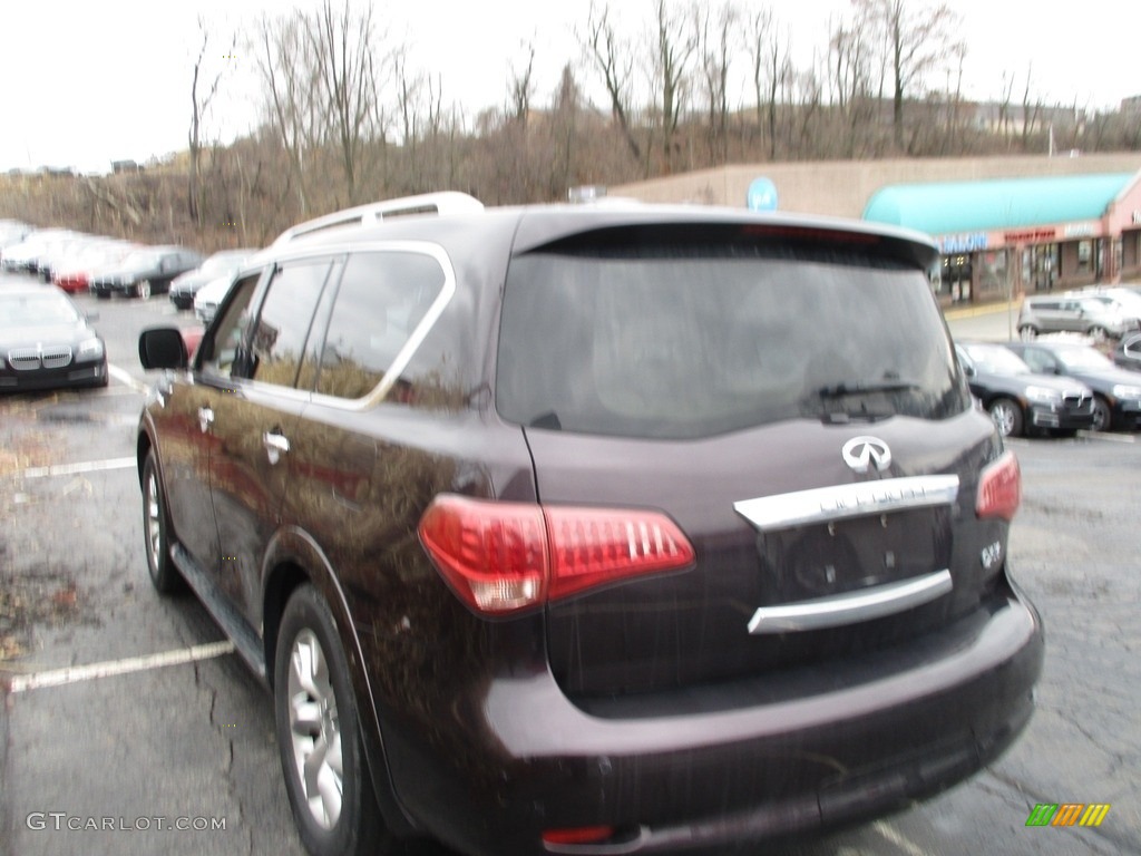 2011 QX 56 4WD - Dark Currant / Wheat photo #5