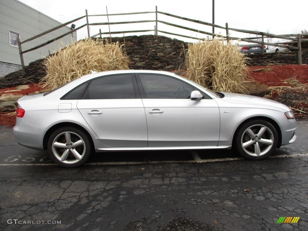 2012 A4 2.0T quattro Sedan - Ice Silver Metallic / Light Gray photo #2