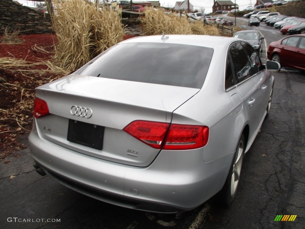 2012 A4 2.0T quattro Sedan - Ice Silver Metallic / Light Gray photo #3