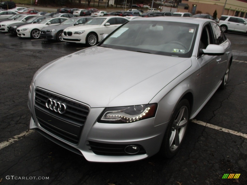 2012 A4 2.0T quattro Sedan - Ice Silver Metallic / Light Gray photo #7