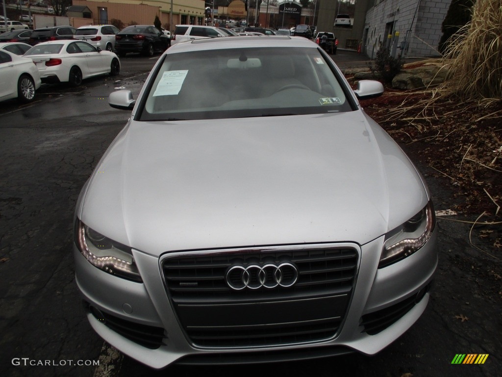 2012 A4 2.0T quattro Sedan - Ice Silver Metallic / Light Gray photo #8