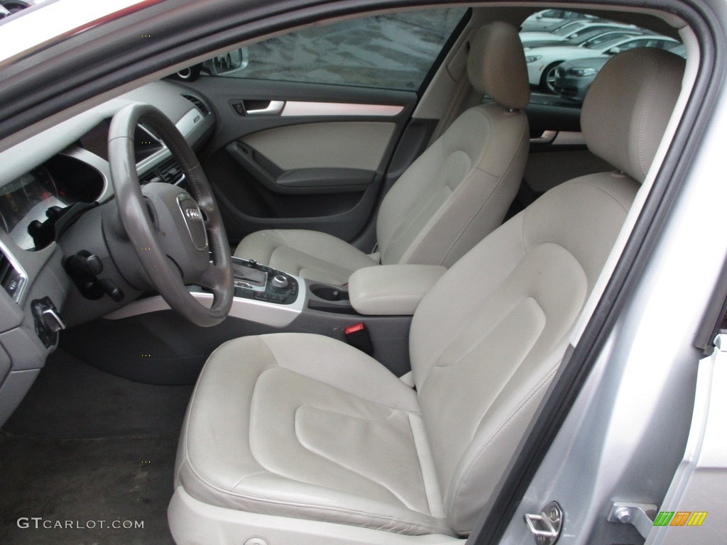 2012 A4 2.0T quattro Sedan - Ice Silver Metallic / Light Gray photo #12