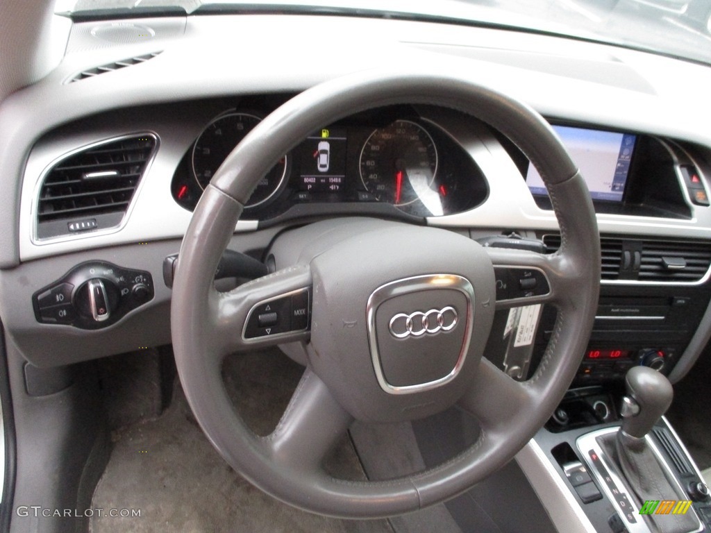 2012 A4 2.0T quattro Sedan - Ice Silver Metallic / Light Gray photo #14