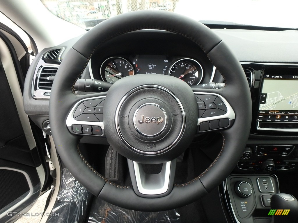 2018 Jeep Compass Limited 4x4 Black Steering Wheel Photo #125457828