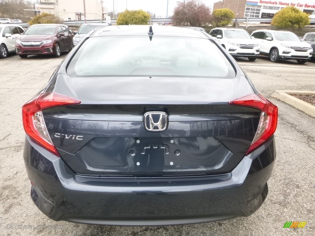 2018 Civic EX Sedan - Cosmic Blue Metallic / Gray photo #3