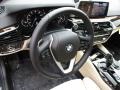 Canberra Beige/Black Steering Wheel Photo for 2018 BMW 5 Series #125460396