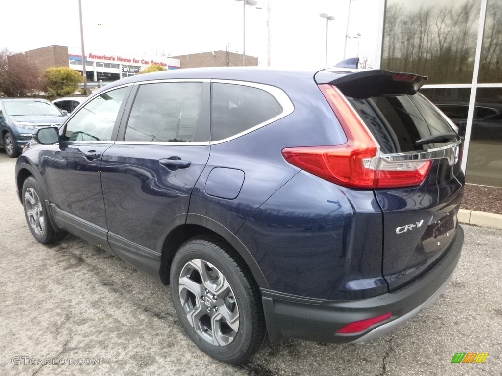 2018 CR-V EX AWD - Obsidian Blue Pearl / Gray photo #2