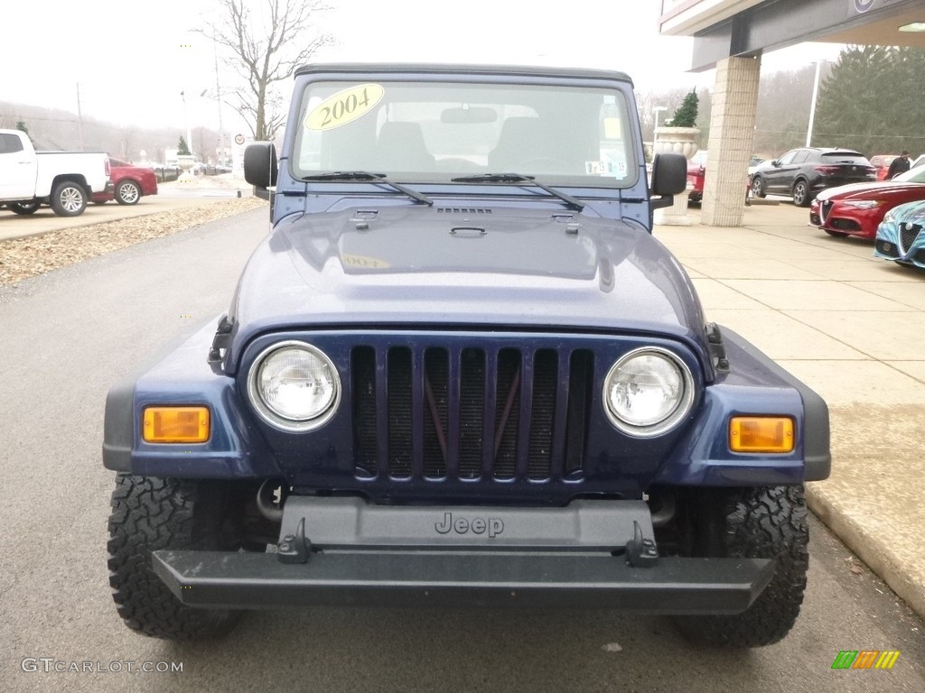 2004 Wrangler X 4x4 - Patriot Blue Pearl / Dark Slate Gray photo #4