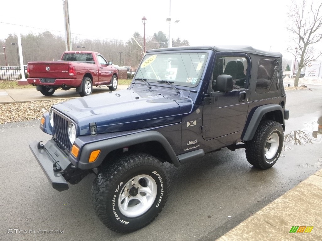 2004 Wrangler X 4x4 - Patriot Blue Pearl / Dark Slate Gray photo #5