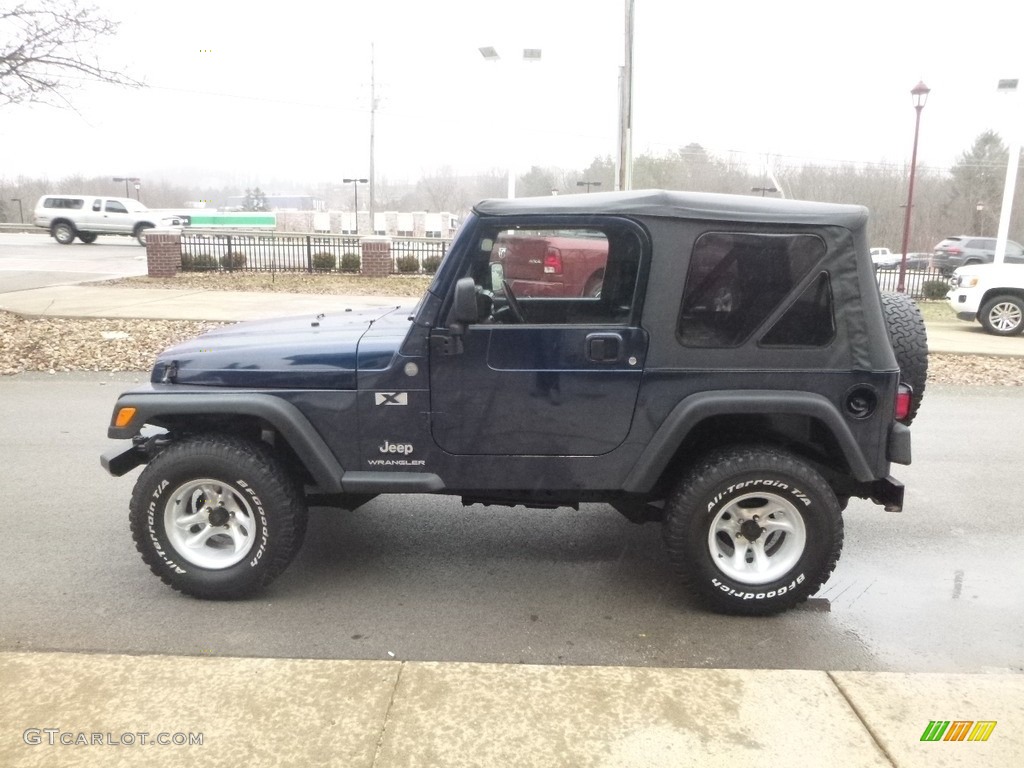 2004 Wrangler X 4x4 - Patriot Blue Pearl / Dark Slate Gray photo #6