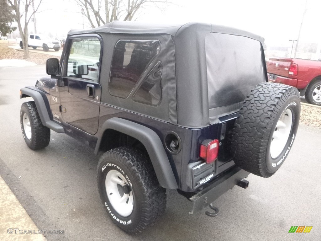 2004 Wrangler X 4x4 - Patriot Blue Pearl / Dark Slate Gray photo #7