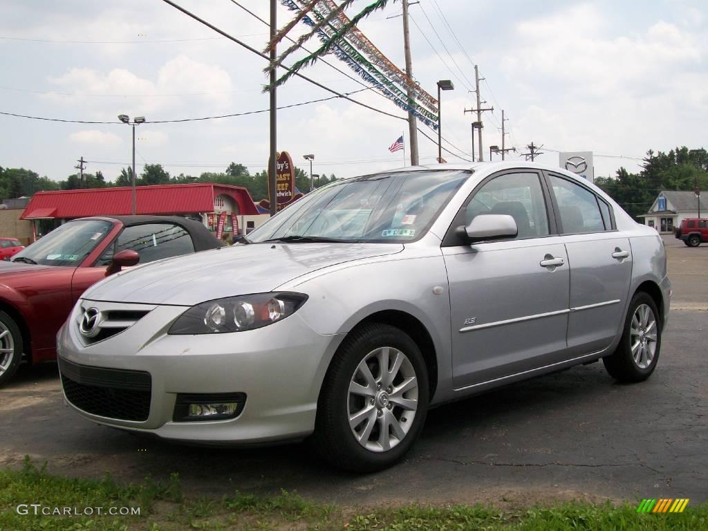 2007 MAZDA3 s Sport Sedan - Sunlight Silver Metallic / Black photo #1