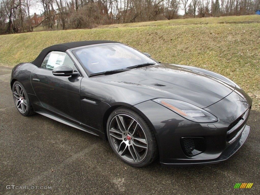 Carpathian Grey Metallic 2018 Jaguar F-Type R-Dynamic Convertible AWD Exterior Photo #125461113