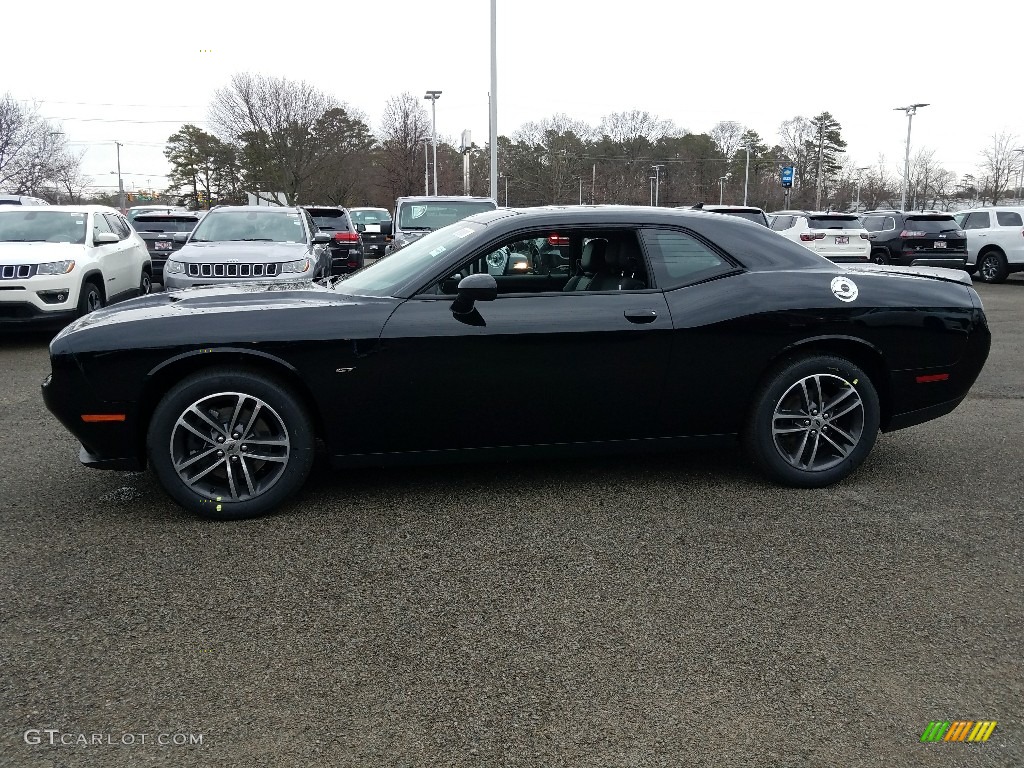 2018 Challenger GT AWD - Pitch Black / Black photo #3