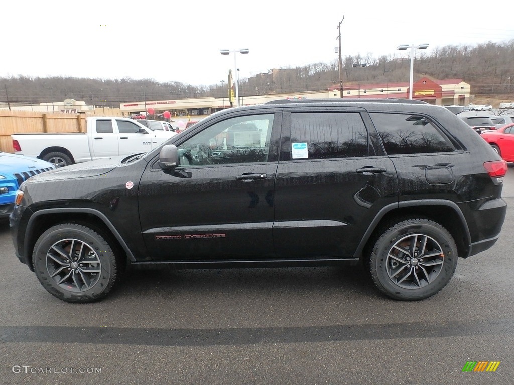 Diamond Black Crystal Pearl 2018 Jeep Grand Cherokee Trailhawk 4x4 Exterior Photo #125461374