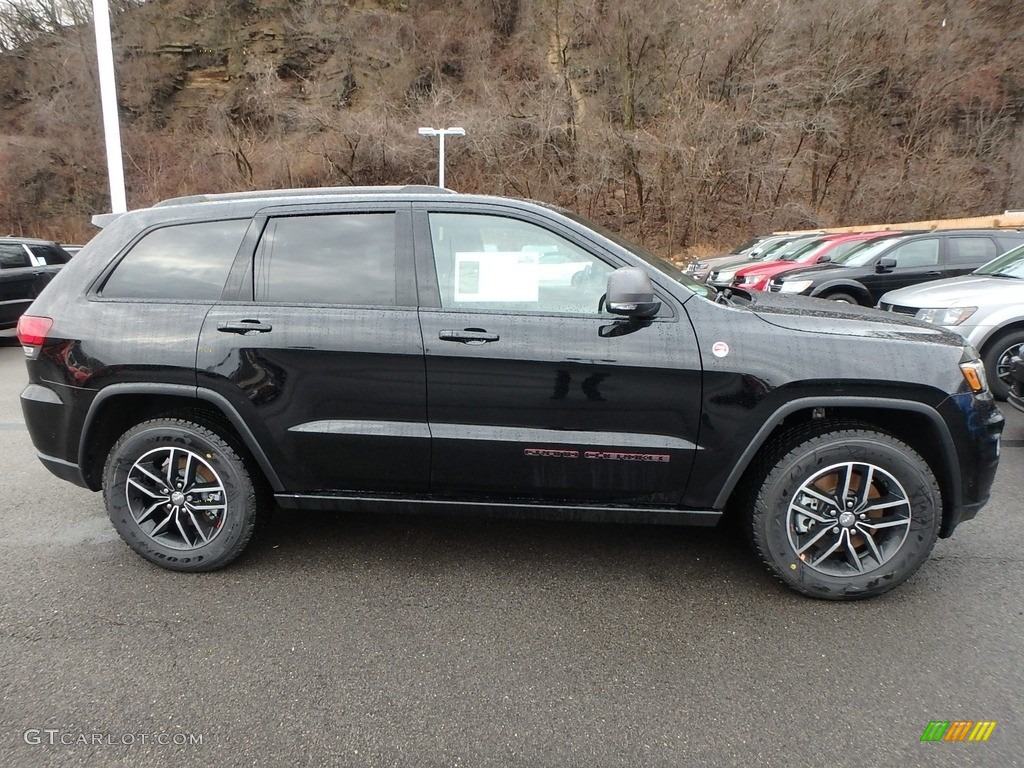 Diamond Black Crystal Pearl 2018 Jeep Grand Cherokee Trailhawk 4x4 Exterior Photo #125461482