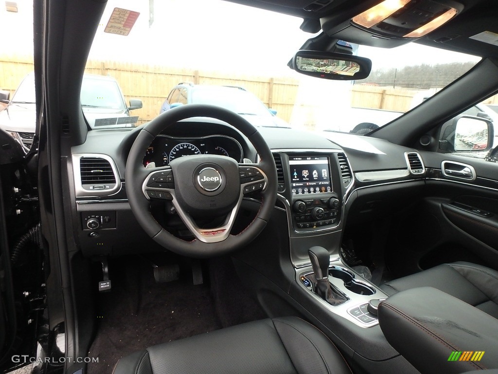 Black/Ruby Red Interior 2018 Jeep Grand Cherokee Trailhawk 4x4 Photo #125461611