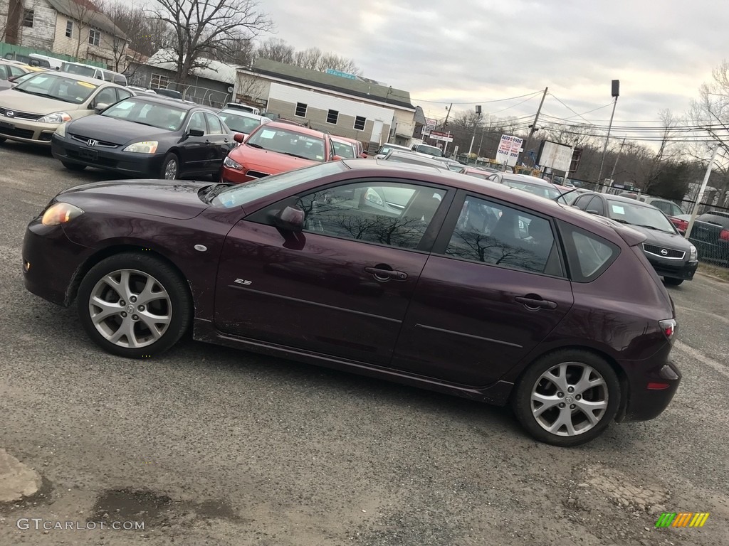 2008 MAZDA3 s Touring Hatchback - Phantom Purple Mica / Black photo #2