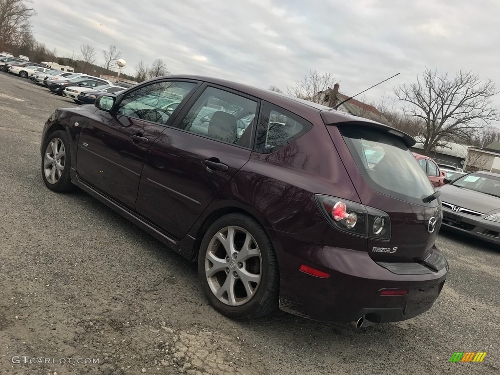2008 MAZDA3 s Touring Hatchback - Phantom Purple Mica / Black photo #3