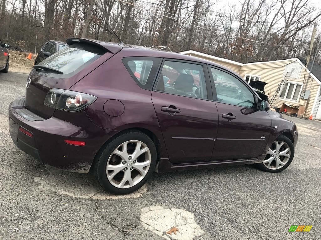 2008 MAZDA3 s Touring Hatchback - Phantom Purple Mica / Black photo #5