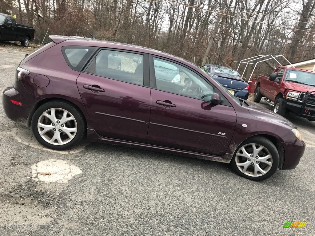 2008 MAZDA3 s Touring Hatchback - Phantom Purple Mica / Black photo #6