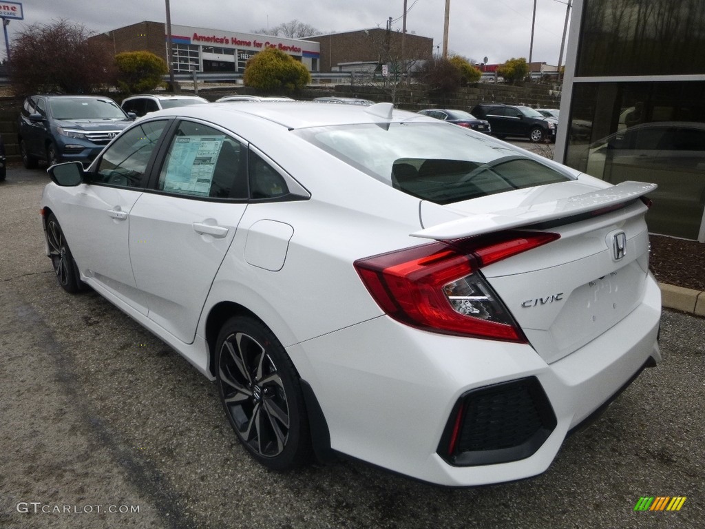 2018 Civic Si Sedan - White Orchid Pearl / Black photo #2