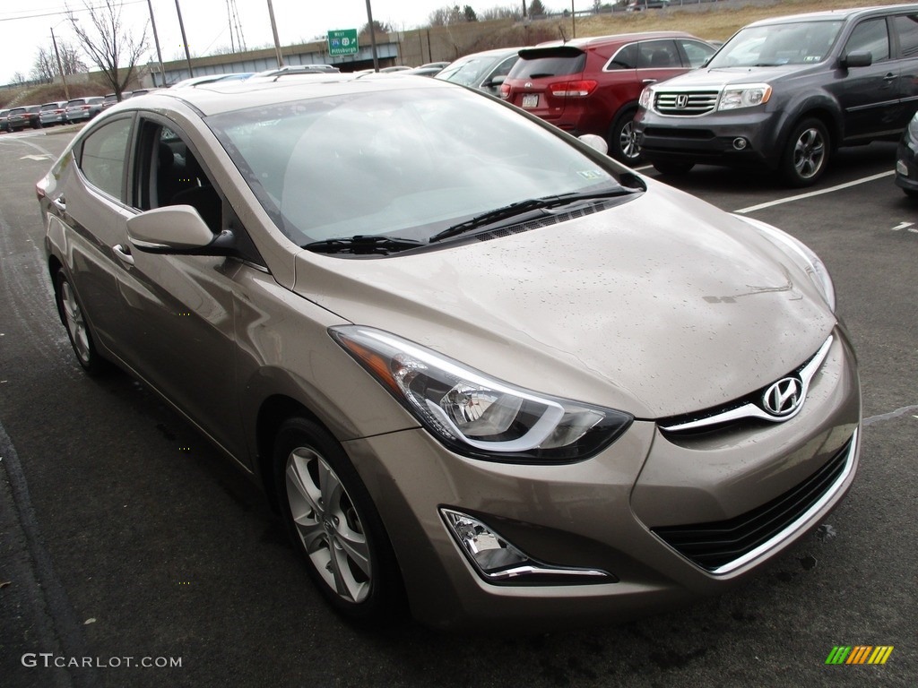 2016 Elantra Value Edition - Desert Bronze / Black photo #7